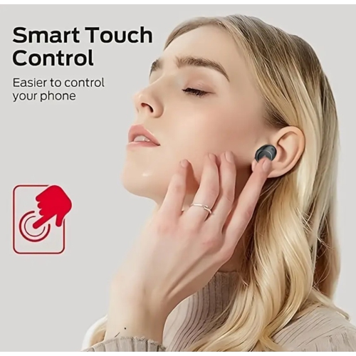 Monster Achieve 300 AirLinks Wireless Earbuds, Bluetooth 5.3 in-Ear Headphones, Touch Control, Built-in Microphone, USB-C Fast Charging, 32H