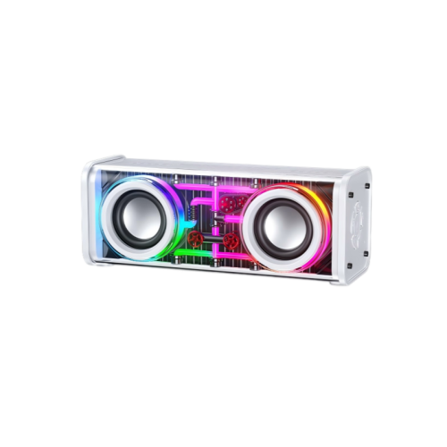 Transparent Mecha Music Speaker Bluetooth Wireless Subwoofer TWS Lightweight Portable Speaker 10W High Power Party Amplifier