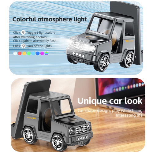 Creative Car-Shaped Wireless Charging 15W Fast Charging for iPhone Series 6-in-1 Charging Mat for Multiple Devices One-Step Wireless Charging Solution