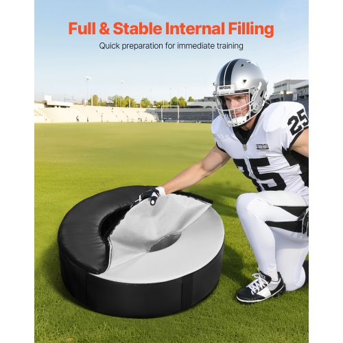VEVOR 1PCS Football Tackle Wheel, Football Tackling Dummy, Waterproof PVC and High-Density Sponge Tackle Ring, Dummies Training Equipment with