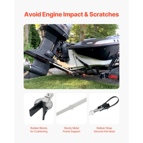 VEVOR 24-36 in Transom Saver,Adjustable Boat Transom Saver with Composite Head,Corrosion-Resistant Easy-to-Install Transom Savers for Less Than 100