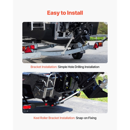 VEVOR 24-36 in Transom Saver,Adjustable Boat Transom Saver with Composite Head,Corrosion-Resistant Easy-to-Install Transom Savers for Less Than 100