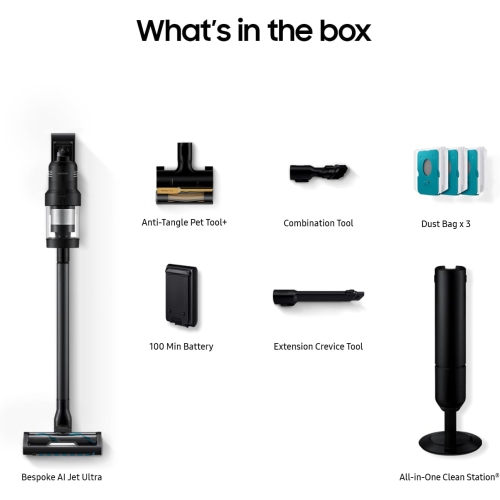 SAMSUNG Bespoke AI Jet Ultra Cordless Stick Vacuum - VS90F40DMK