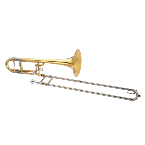 Trombone Tenor ouvert JTB1160FOQ de Jupiter avec fixation en F et cloche en laiton jaune