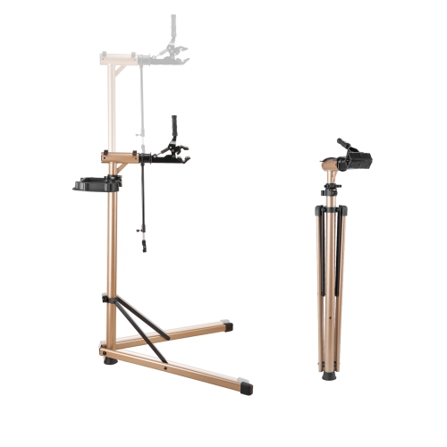 VEVOR  Max. 110 Lb Bike Repair Stand, Heavy-Duty Bicycle Work Stand w 40.3-59.4 In Adjustable Height & Large Tool Tray, Foldable Ebike Maintenance