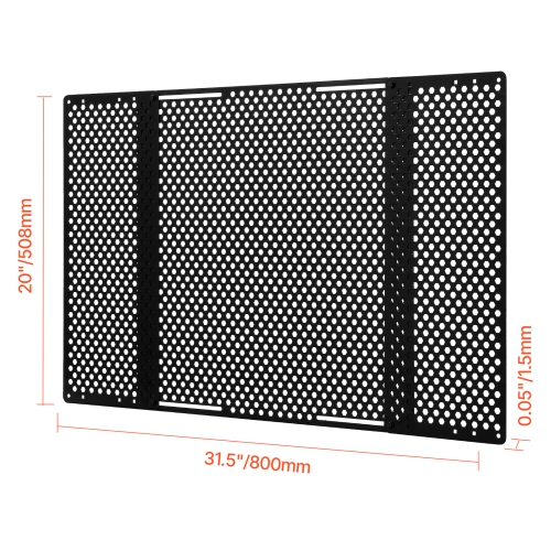 VEVOR 22 to 31.5inch RV Screen Door Protector,Adjustable Door Grille,Easy to Install, Reinforced Breathable Honeycomb Holes,Iron Camper RV Entry