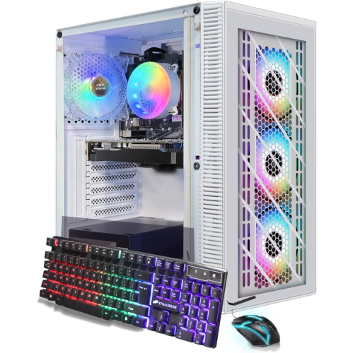 STGAubron Gaming Desktop PC, Intel Core i7 8th Gen up to 4.1GHz, GeForce GTX 1660 Super 6G, 16G DDR4 RAM, 1T SSD, WIN11H