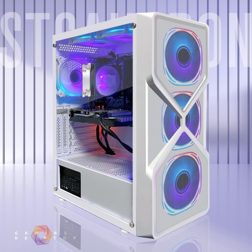 STGAubron Gaming PC Computer Desktop, AMD Ryzen 5 5500G up to 4.2G, GeForce RTX 2060 6G, 16G DDR4 RAM, 1TB SSD, WIN11H