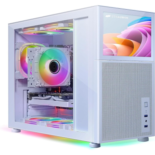 STGAubron Gaming Desktop PC, Intel Core i7-10700KF up to 5.1Ghz, GeForce RTX 2060 Super 8G, 16G DDR4 RAM, 1T SSD, W11H64