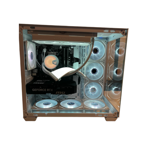 TECHBYTES Icarus | Custom Gaming PC| RTX 5070 | Ryzen 7 7800X3D 4.2 GHz | DDR5 32GB Ram 6000MHz| 1TB NVMeSSD | | Wi-Fi | Win 11 PRO | White