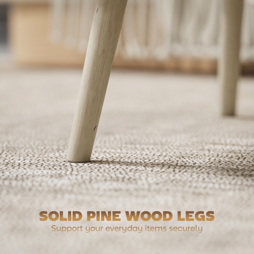 HOMCOM Lift Top Coffee Table with Storage, Modern Rectangle Center Table with Hidden Compartments and Pine Wood Legs for Living Room, Oak