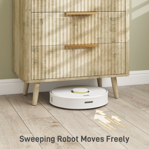 HOMCOM Dresser for Bedroom with 3 Drawers, Fluted Compact Storage Chest of Drawers with Solid Wood Legs and Finger Pulls for Living Room, Hallway,