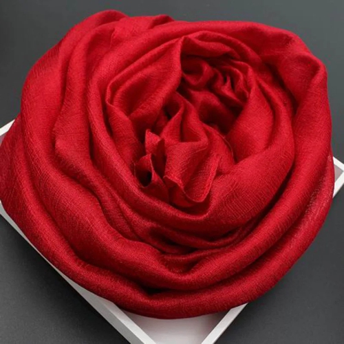 Satin Crepe Chiffon Fabric Women Scarf Pure Luster Color Dutch Linen Shawl Femme All-match Elegant Hijab Femme Soft Schal Mujer Breathable Bufanda