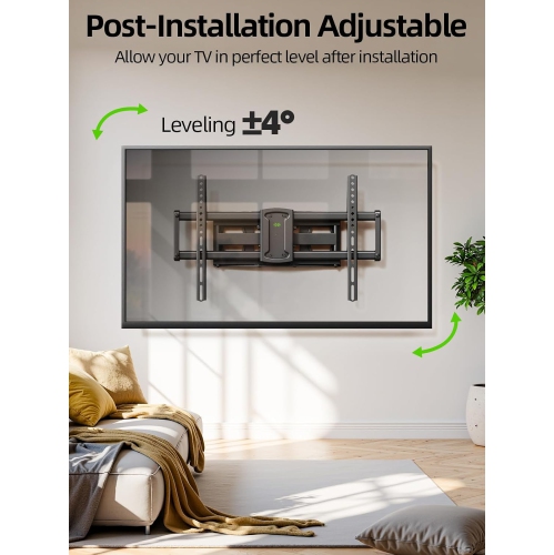 USX MOUNT TV Wall Mount for Most 37-86 inch TVs Hold up to 120lbs, Full Motion Swivel and Tilt, TV Mount with Dual Articulating Arms Extension Max