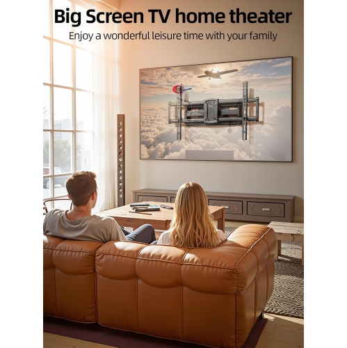 USX MOUNT TV Wall Mount for Most 37-86 inch TVs Hold up to 120lbs, Full Motion Swivel and Tilt, TV Mount with Dual Articulating Arms Extension Max