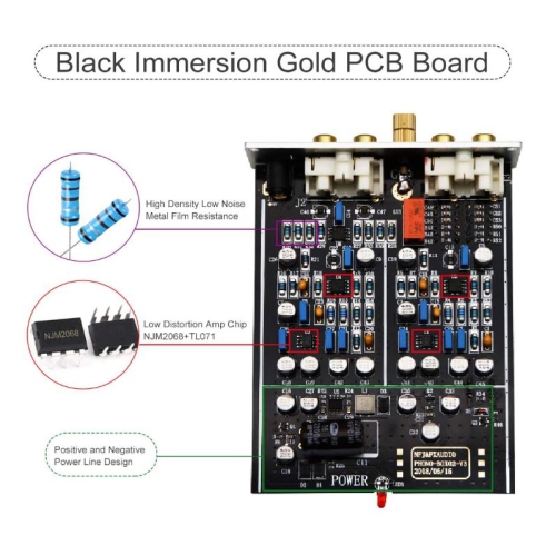 FX Audio BOX02 MM/MC Phono Preamplifier High-Fidelity Vinyl Turntable Preamp