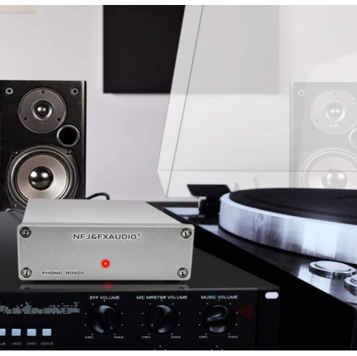 FX Audio BOX02 MM/MC Phono Preamplifier High-Fidelity Vinyl Turntable Preamp