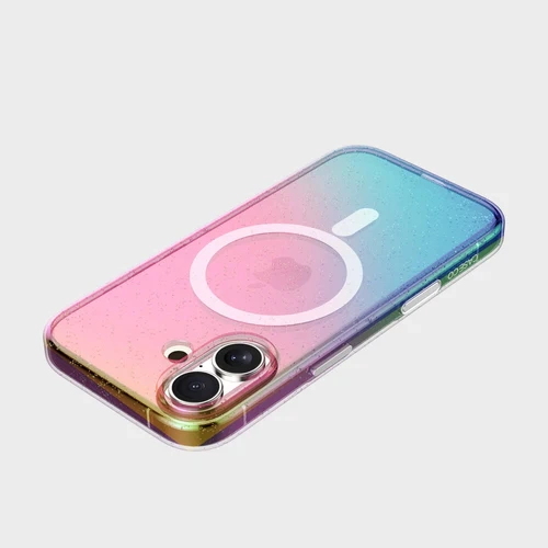 iPhone 17 Anti-Yellow Glitter Clear Case with MagSafe