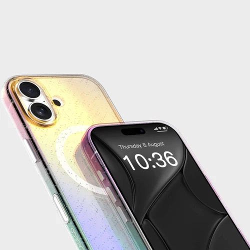 iPhone 17 Anti-Yellow Glitter Clear Case with MagSafe
