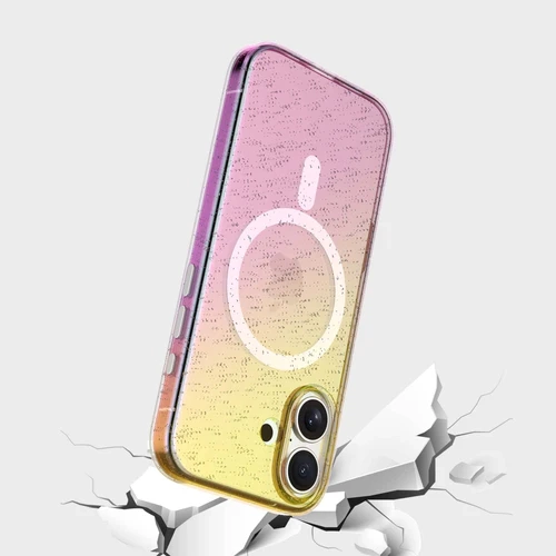 iPhone 17 Anti-Yellow Glitter Clear Case with MagSafe