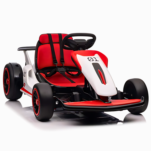 Kart de dérapage pour grands enfants 24 V Vortex Edition de KidsVIP avec dérapage à 180°, lumières et lecteur de musique