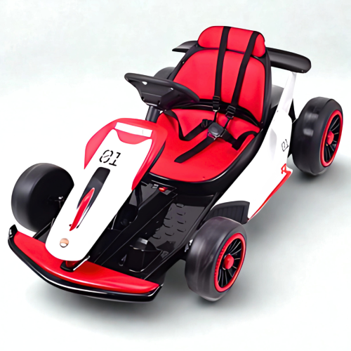 Kart de dérapage pour grands enfants 24 V Vortex Edition de KidsVIP avec dérapage à 180°, lumières et lecteur de musique