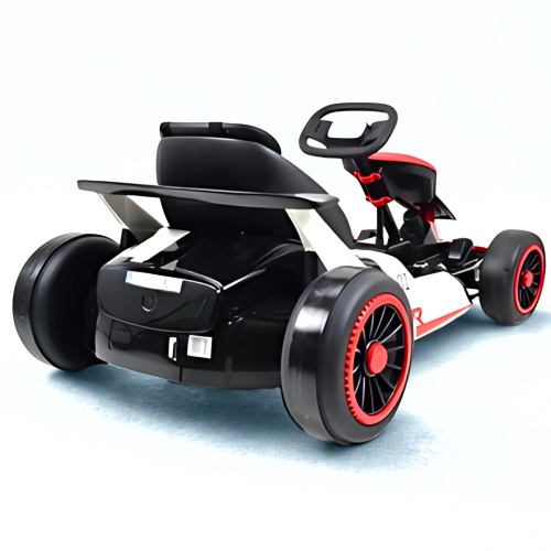 Kart de dérapage pour grands enfants 24 V Vortex Edition de KidsVIP avec dérapage à 180°, lumières et lecteur de musique