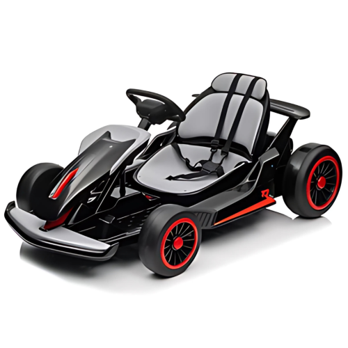 Kart de dérapage pour grands enfants 24 V Vortex Edition de KidsVIP avec dérapage à 180°, lumières et lecteur de musique