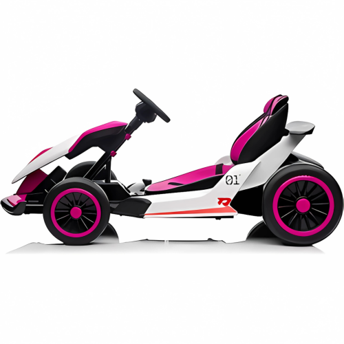 Kart de dérapage pour grands enfants 24 V Vortex Edition de KidsVIP avec dérapage à 180°, lumières et lecteur de musique