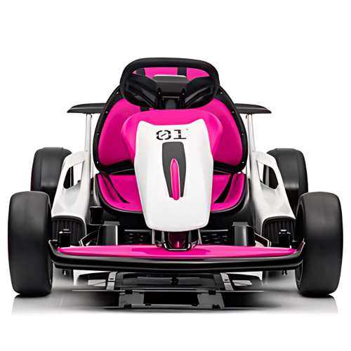 Kart de dérapage pour grands enfants 24 V Vortex Edition de KidsVIP avec dérapage à 180°, lumières et lecteur de musique