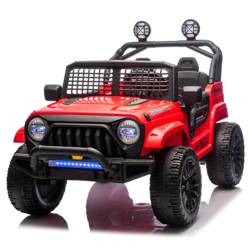 KidsVIP 24V Trail-X Edition 2-Seater 4x4 AWD Upgraded Ride-On Truck W/ Rubber Wheels, Music & Remote