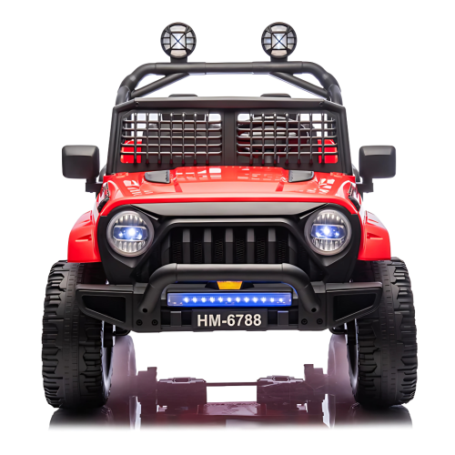 KidsVIP 24V Trail-X Edition 2-Seater 4x4 AWD Upgraded Ride-On Truck W/ Rubber Wheels, Music & Remote