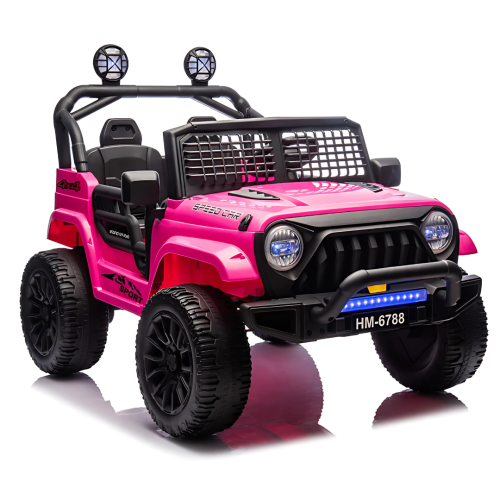 KidsVIP 24V Trail-X Edition 2-Seater 4x4 AWD Upgraded Ride-On Truck W/ Rubber Wheels, Music & Remote