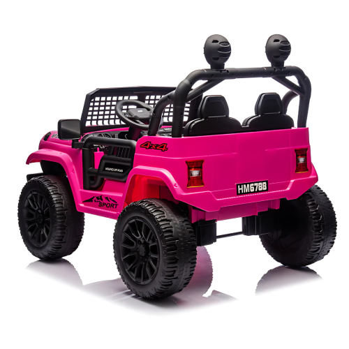 KidsVIP 24V Trail-X Edition 2-Seater 4x4 AWD Upgraded Ride-On Truck W/ Rubber Wheels, Music & Remote