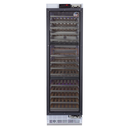 KUCHT Professional 24-inch Built-in Panel Ready Three Zones Wine Cooler