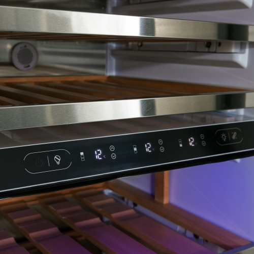 KUCHT Professional 24-inch Built-in Panel Ready Three Zones Wine Cooler