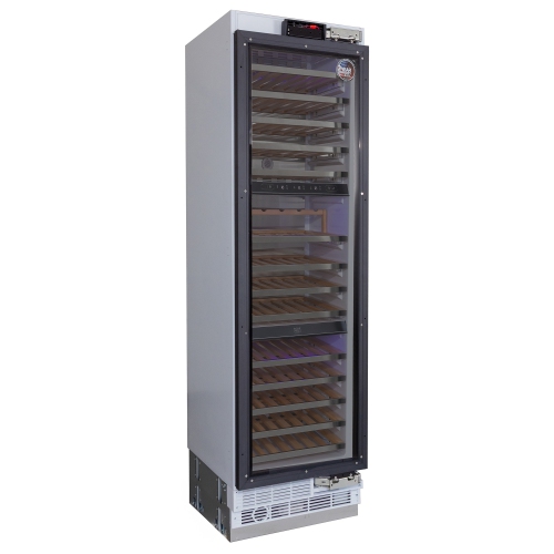 KUCHT Professional 24-inch Built-in Panel Ready Three Zones Wine Cooler