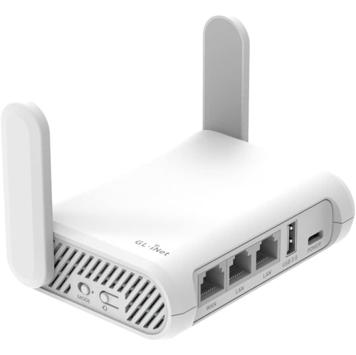 GL.iNet GL-SFT1200 Secure Travel WiFi Router, Dual-Band Wireless Router WiFi with Gigabit Ethernet, VPN Router for Public...