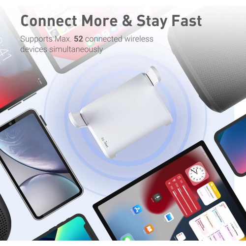 GL.iNet GL-SFT1200 Secure Travel WiFi Router, Dual-Band Wireless Router WiFi with Gigabit Ethernet, VPN Router for Public...