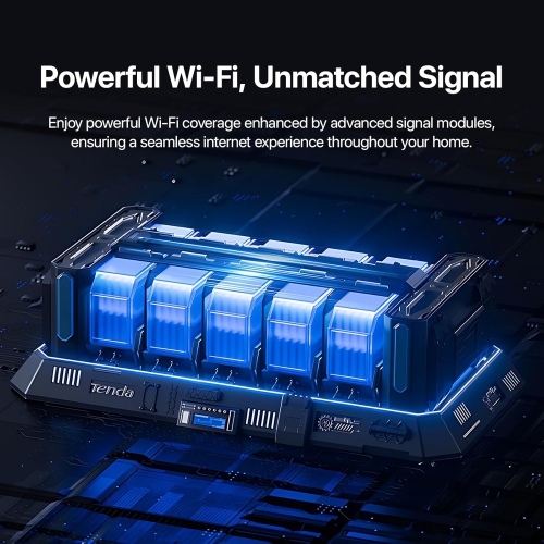 Tenda AC1200 Gigabit WiFi Router AC8 – Dual Band Router for Wireless Internet, 3 x GE Ports, 4x6dBi Antennas, MU-MIMO, IPv6, Guest WiFi, Access Point