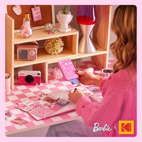 KODAK Barbie x Step Slim Wireless Instant Portable Photo Mobile Printer – Full Color Prints in Zink 2x3” Sticky-Backed Photos from iOS & Android