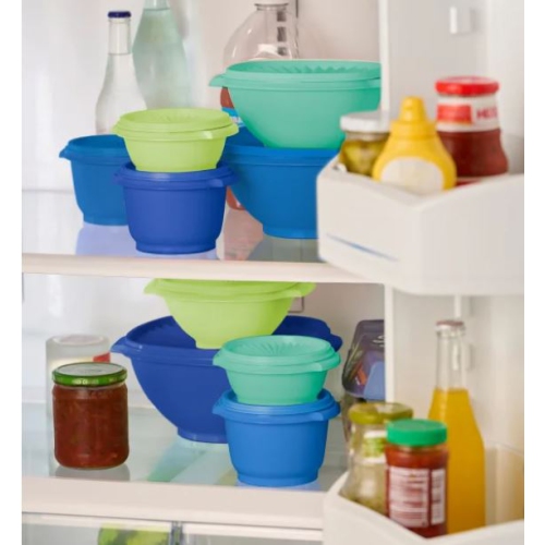 Tupperware , Contenants de conservation des aliments de la collection Heritage, 32 pièces, bleu