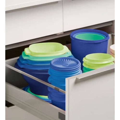 Tupperware , Contenants de conservation des aliments de la collection Heritage, 32 pièces, bleu
