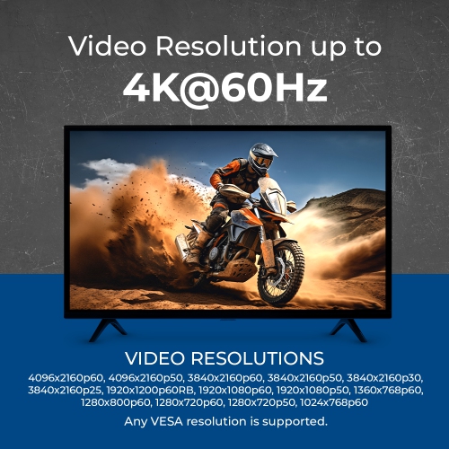 OREI 4K@60Hz HDMI™ Extender - 10km (UHD-FOHD10-K)