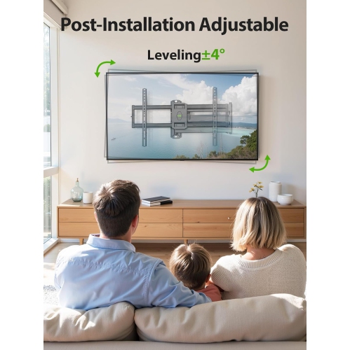 USX MOUNT Full Motion Long Arm TV Wall Mount for Most 37-80 Inch TVs up to 100 Lbs, Smooth Motion Swivel and Tilt TV Bracket, 32.05 Inch Extension,