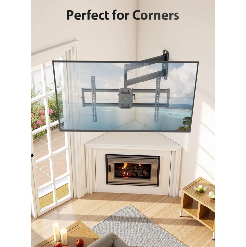 USX MOUNT Full Motion Long Arm TV Wall Mount for Most 37-80 Inch TVs up to 100 Lbs, Smooth Motion Swivel and Tilt TV Bracket, 32.05 Inch Extension,