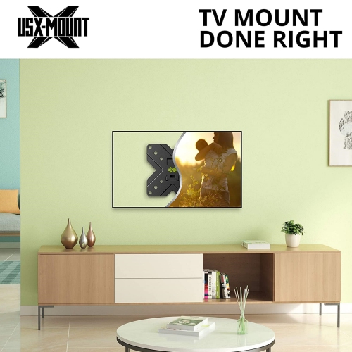 USX MOUNT TV Wall Mount Monitor Mount Bracket with Adjustable Tilt Swivel for 10inch to 26inch LED LCD OLED TVs and Monitors - VESA Size Up to