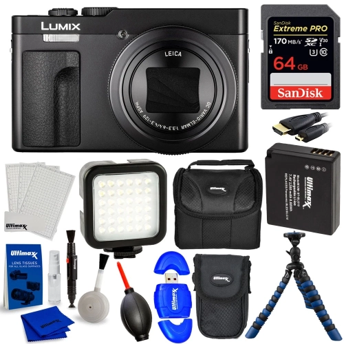 Panasonic TZ99/ZS99 Digital Camera DC-TZ99K - 12PC Accessory Bundle