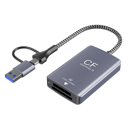 USB 3,2 haute vitesse de 2e génération 10&nbsp;Gb/s ​​Lecteur de carte mémoire pour appareil photo reflex numérique Type A+SD pour