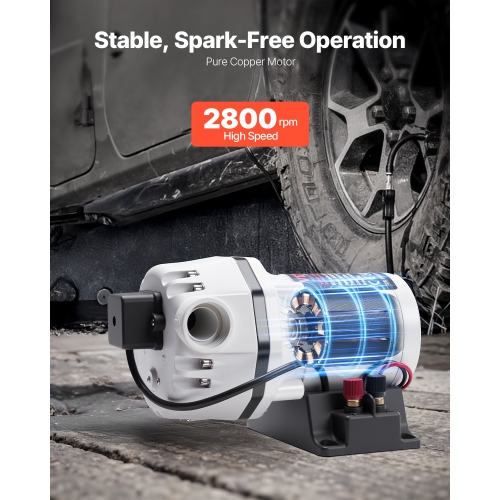 VEVOR DEF Transfer Pump, 9 GPM, Diaphragm Irrigation Self Priming Electric Water Pump for Diesel Exhaust Fluid Automotive Urea Oil, DC 12V, 230W,